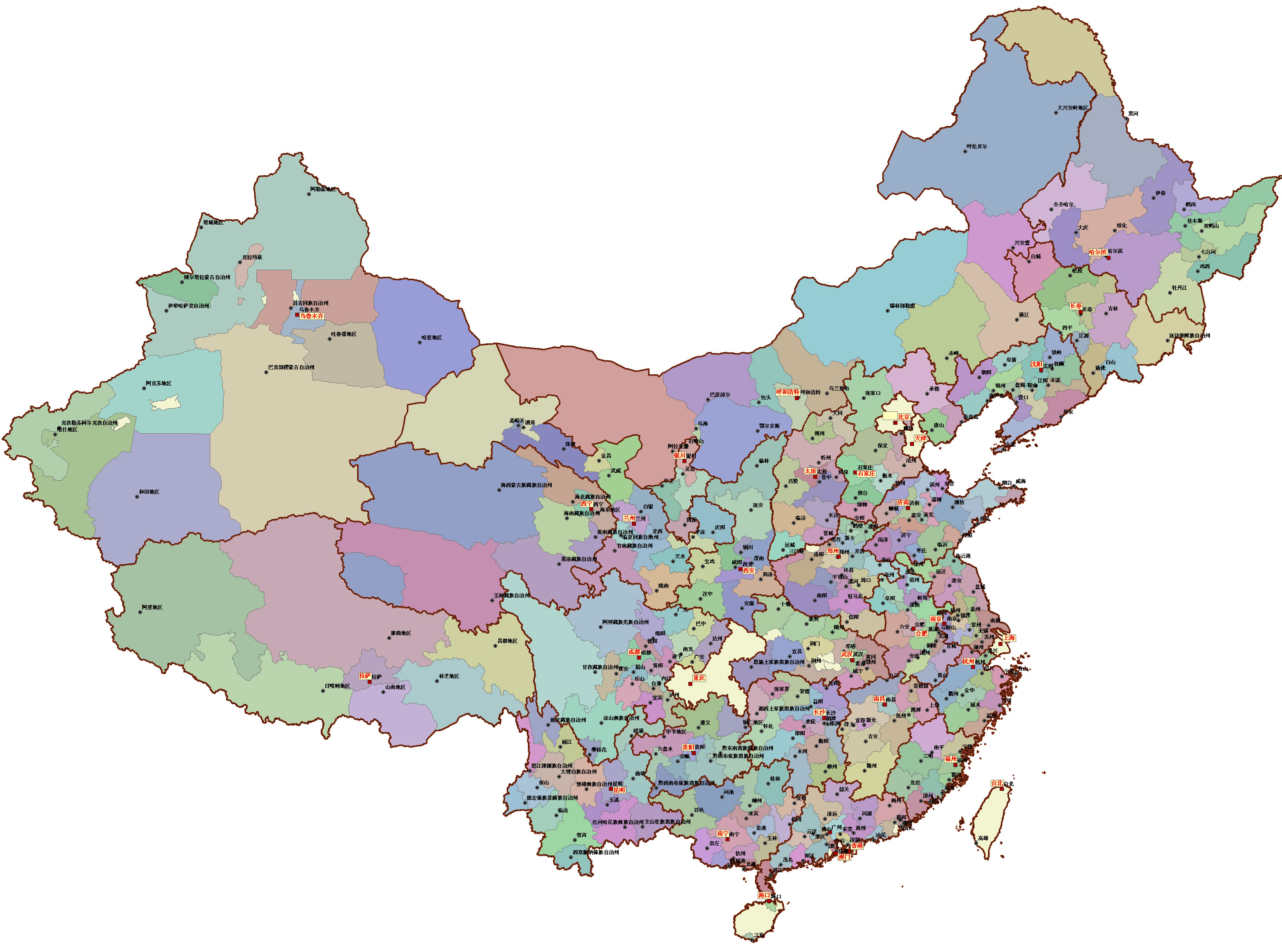 全国最新行政区划概览